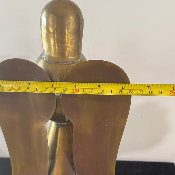 Brass Angel Candleholder Vintage Christmas Decor - Picture 8 of 9